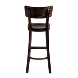 Fameg Plain Highstool Walnut Finish