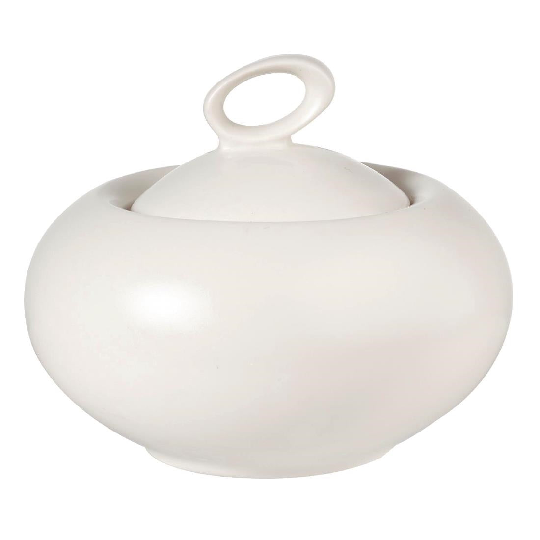 Churchill Alchemy Sequel White Sugar Bowl With Lid 200ml 7oz (6 Pack)