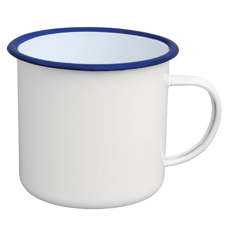 Olympia Large Enamel Soup Mugs 670ml (6 Pack)