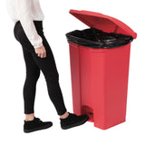 Jantex Pedal Bin Red 87Ltr