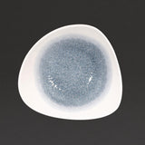 Churchill Studio Prints Raku Trace Triangular Bowls Topaz Blue (12 Pack)