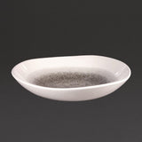Churchill Studio Prints Raku Trace Round Bowls Quartz Black 253mm (12 Pack)