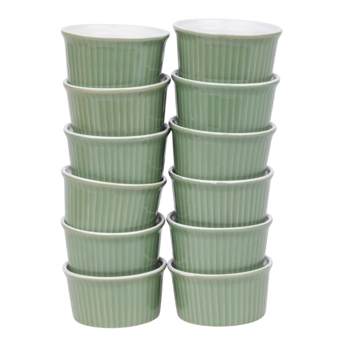Olympia Pastel Ramekins Green 70mm (12 Pack)