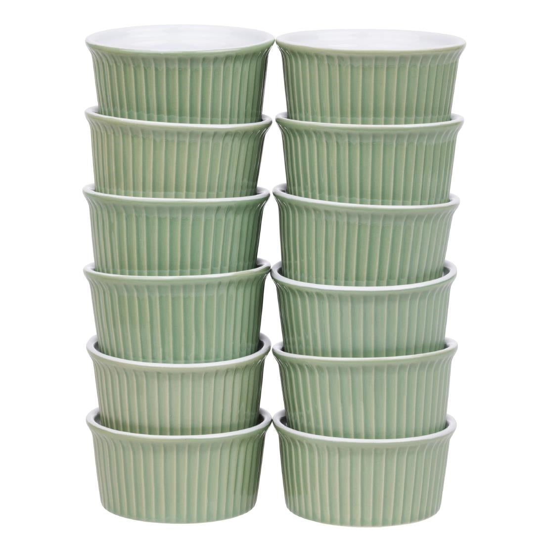 Olympia Pastel Ramekins Green 90mm (12 Pack)