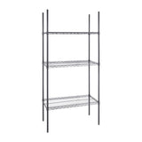 Nisbets Essentials 3 Tier Coated Shelving Unit 1820 x 915 x 457mm