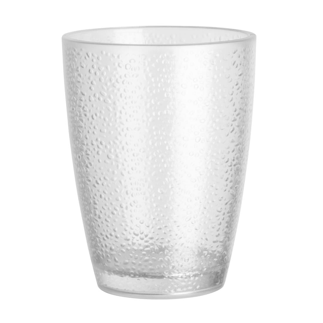 Olympia Kristallon SAN Pebbled Tumblers Clear 275ml (6 Pack)