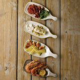 Churchill Stonecast Handled Paddles Peppercorn Grey 284mm (6 Pack)