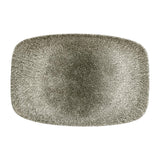 Churchill Studio Prints Raku Rectangular Plates Quartz Black 300mm (6 Pack)