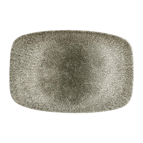 Churchill Studio Prints Raku Rectangular Plates Quartz Black 300mm (6 Pack)