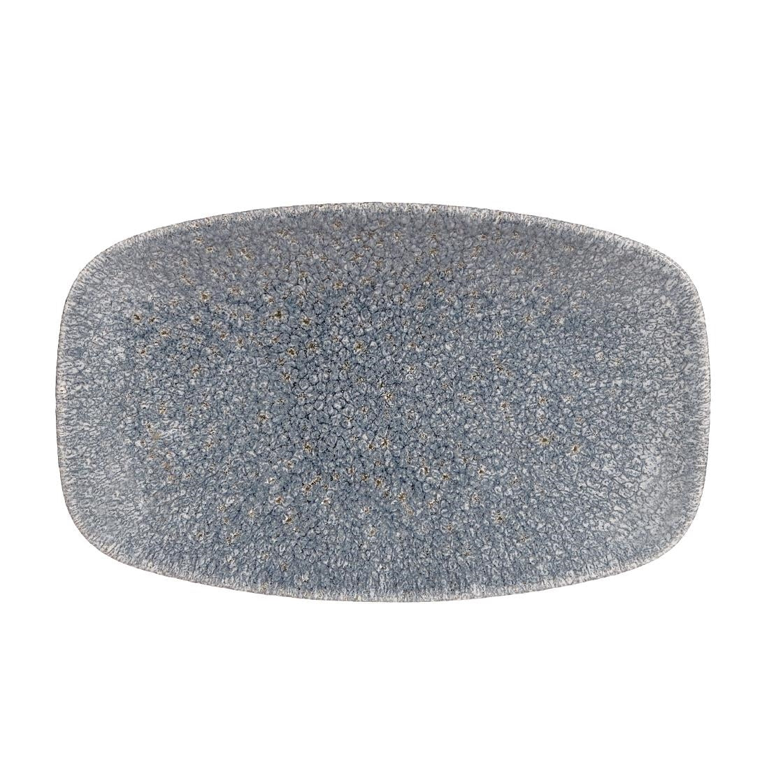 Churchill Studio Prints Raku Rectangular Plates Topaz Blue 200mm (12 Pack)