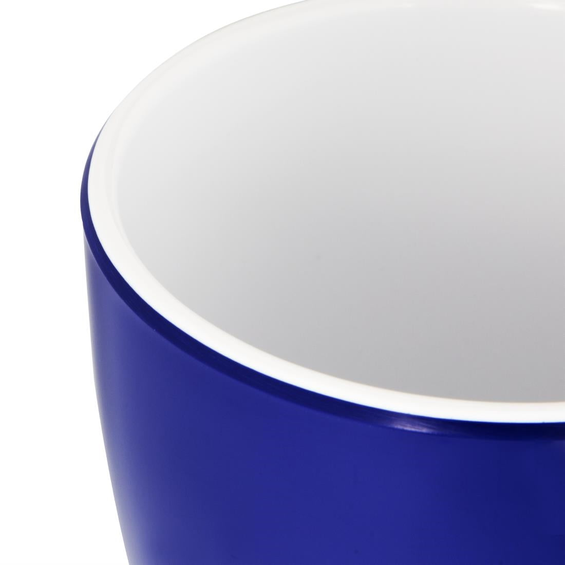 Olympia Kristallon Gala Colour Rim Melamine Mug Blue 285ml (6 Pack)