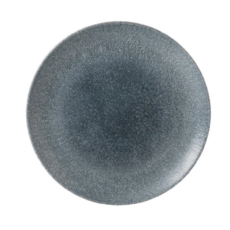 Churchill Studio Prints Raku Round Coupe Plates Topaz Blue 260mm (12 Pack)