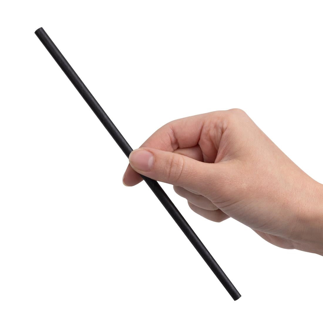 Fiesta Compostable Paper Straws Black (250 Pack)