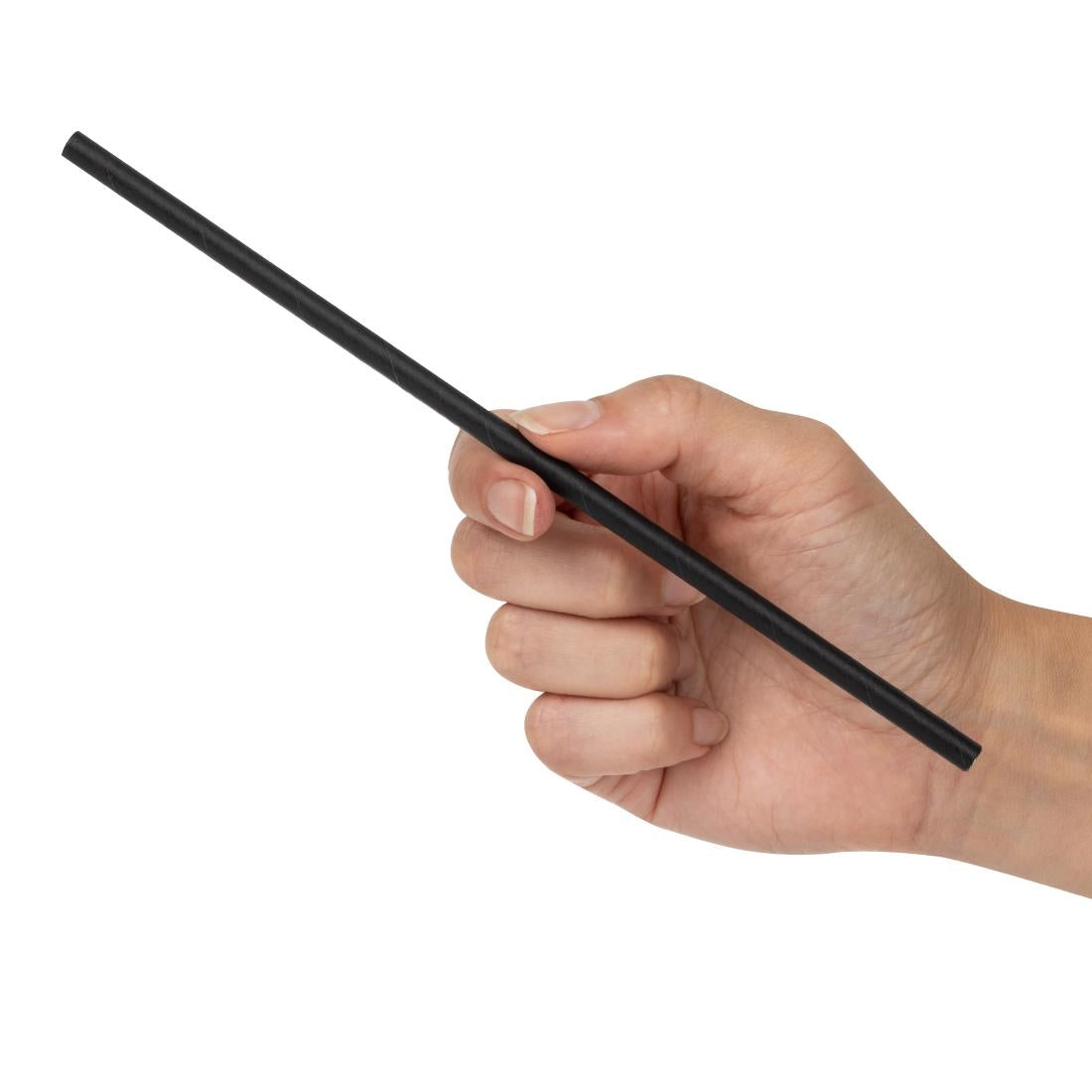 Fiesta Compostable Paper Straws Black (250 Pack)