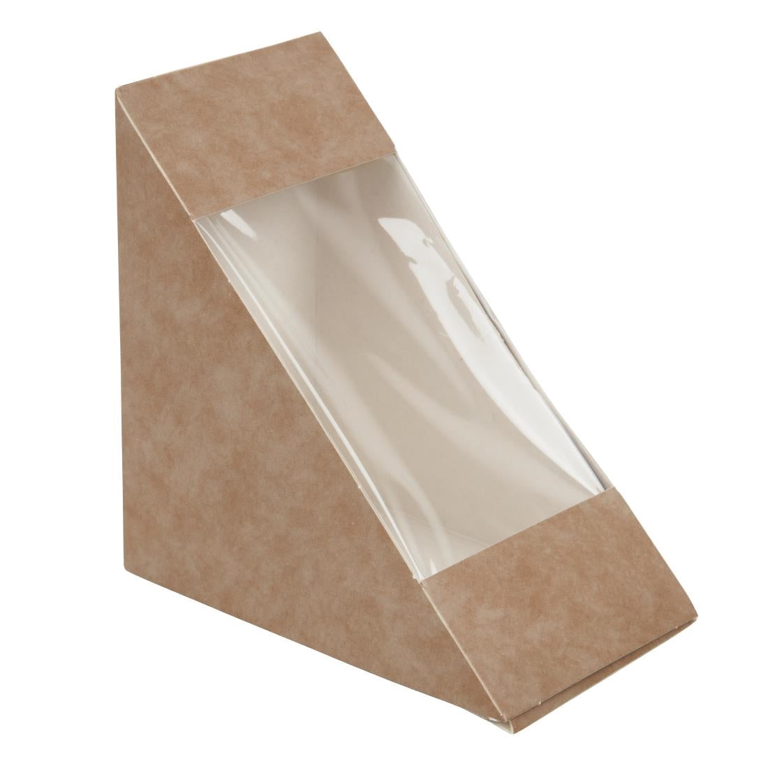Colpac Recyclable Kraft Front-Loading Sandwich Wedges With PLA Window ...