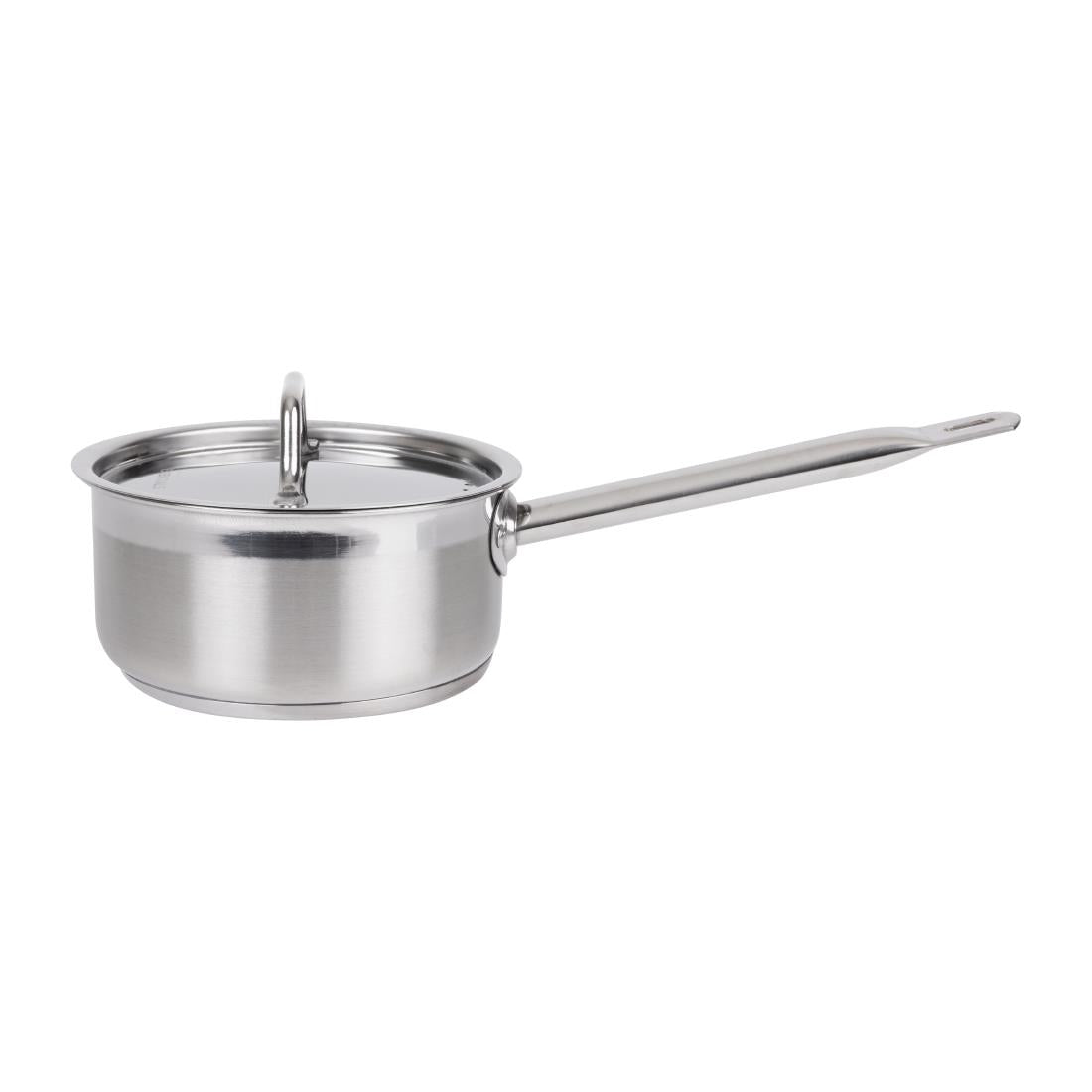 Nisbets Essentials Stainless Steel Saucepan with Lid 16cm