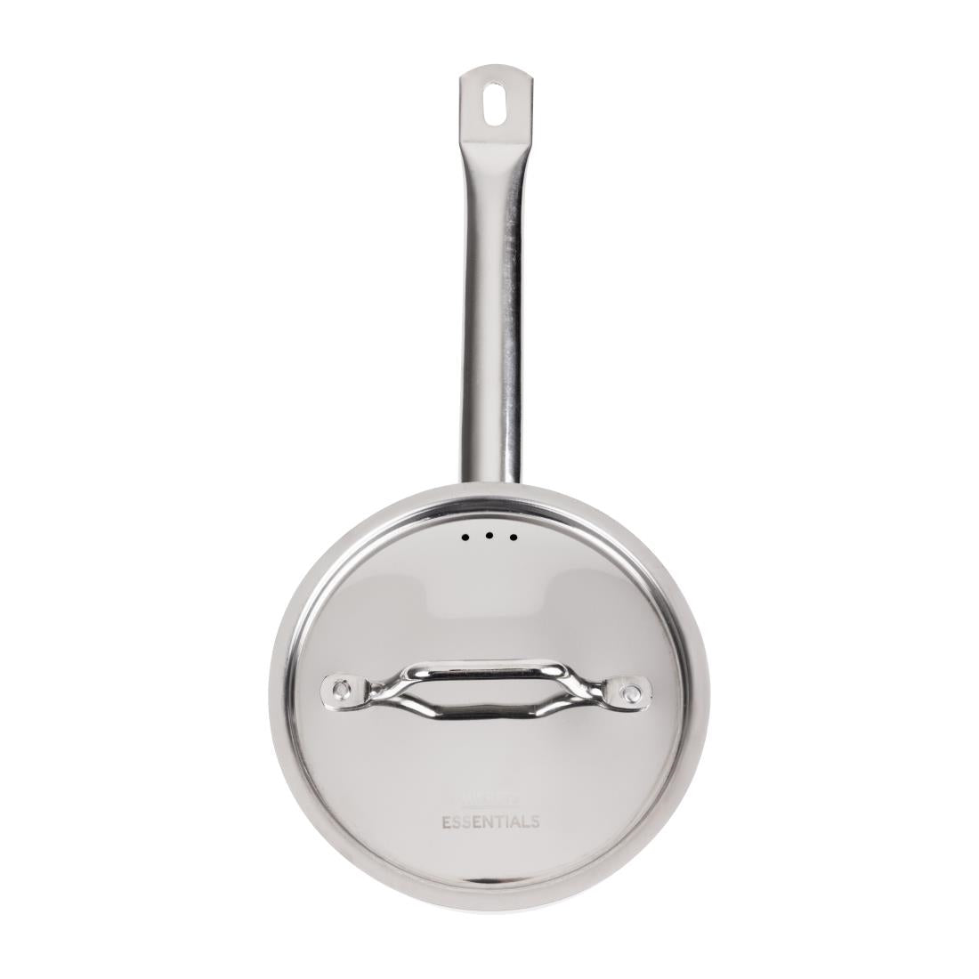 Nisbets Essentials Stainless Steel Saucepan with Lid 16cm