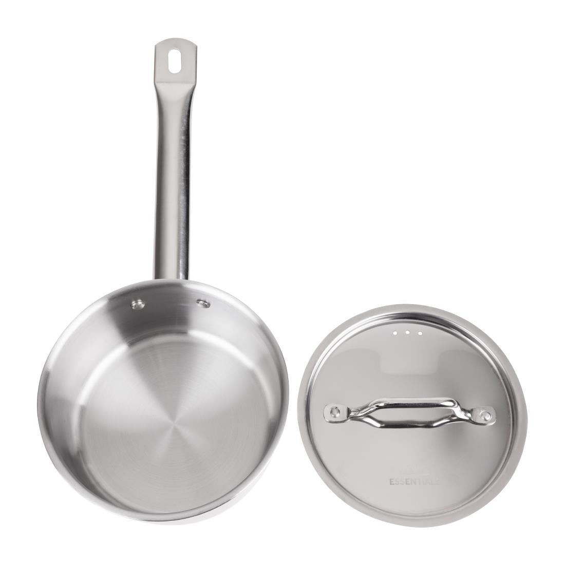 Nisbets Essentials Stainless Steel Saucepan with Lid 16cm