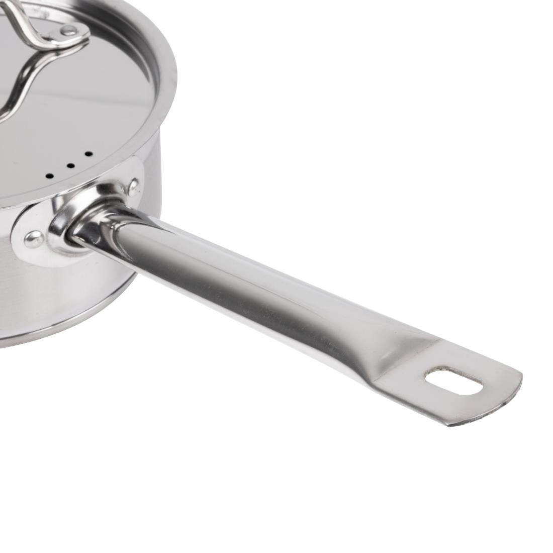 Nisbets Essentials Stainless Steel Saucepan with Lid 16cm