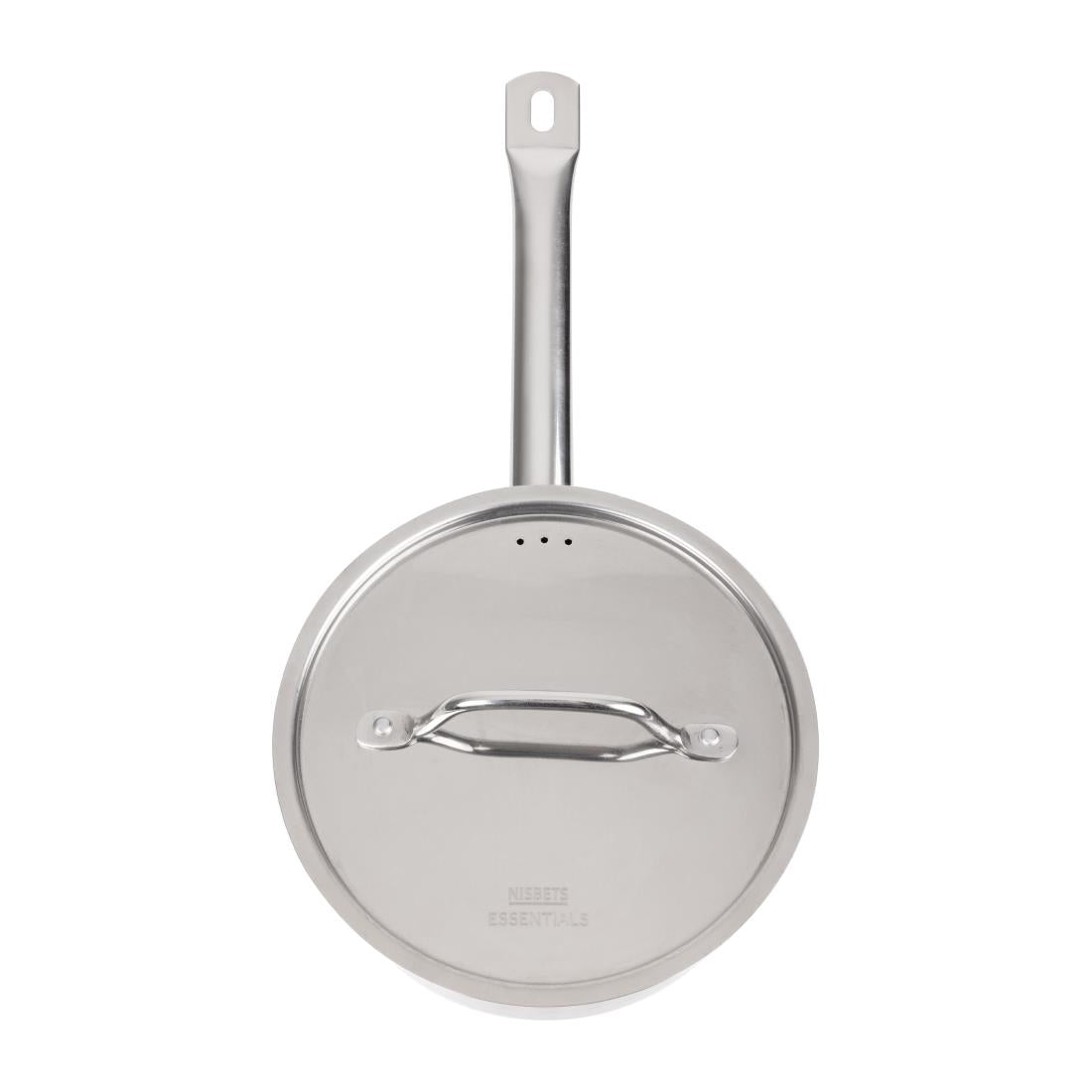 Nisbets Essentials Stainless Steel Saucepan with Lid 20cm