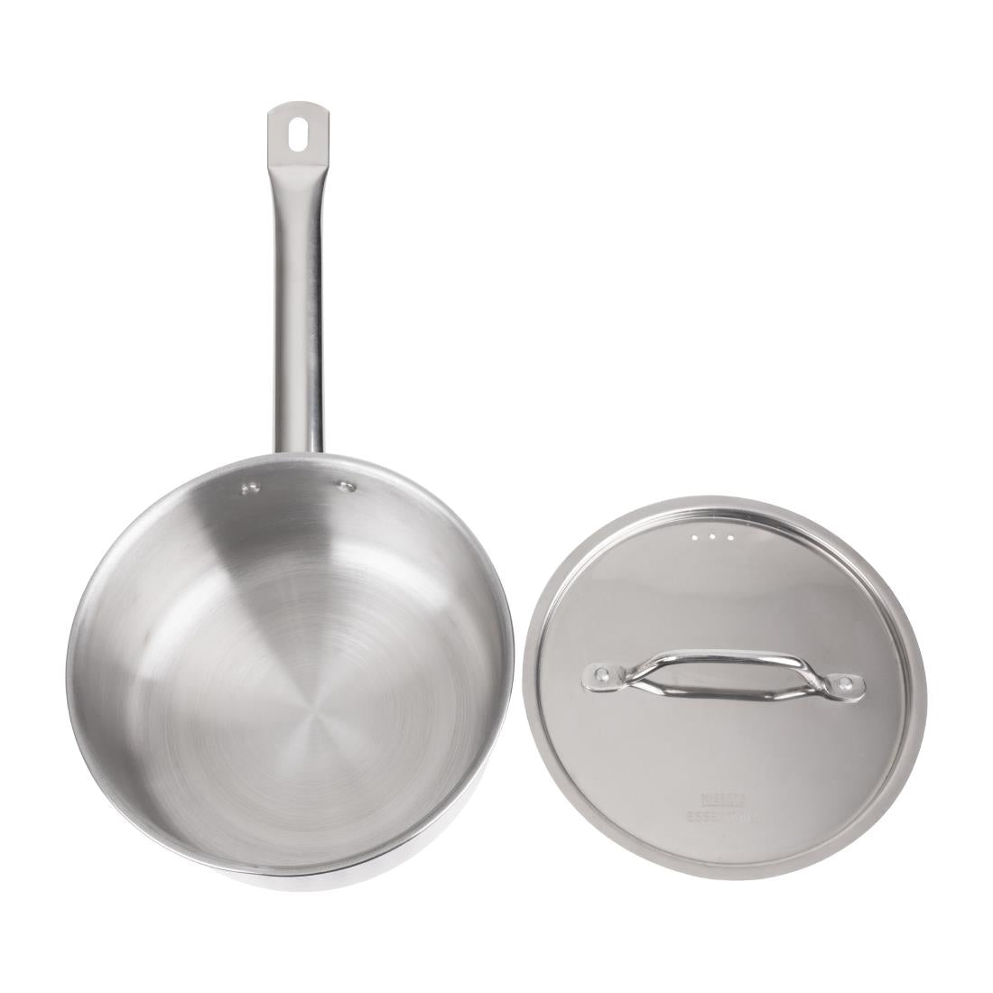 Nisbets Essentials Stainless Steel Saucepan with Lid 20cm