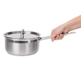 Nisbets Essentials Stainless Steel Saucepan with Lid 20cm