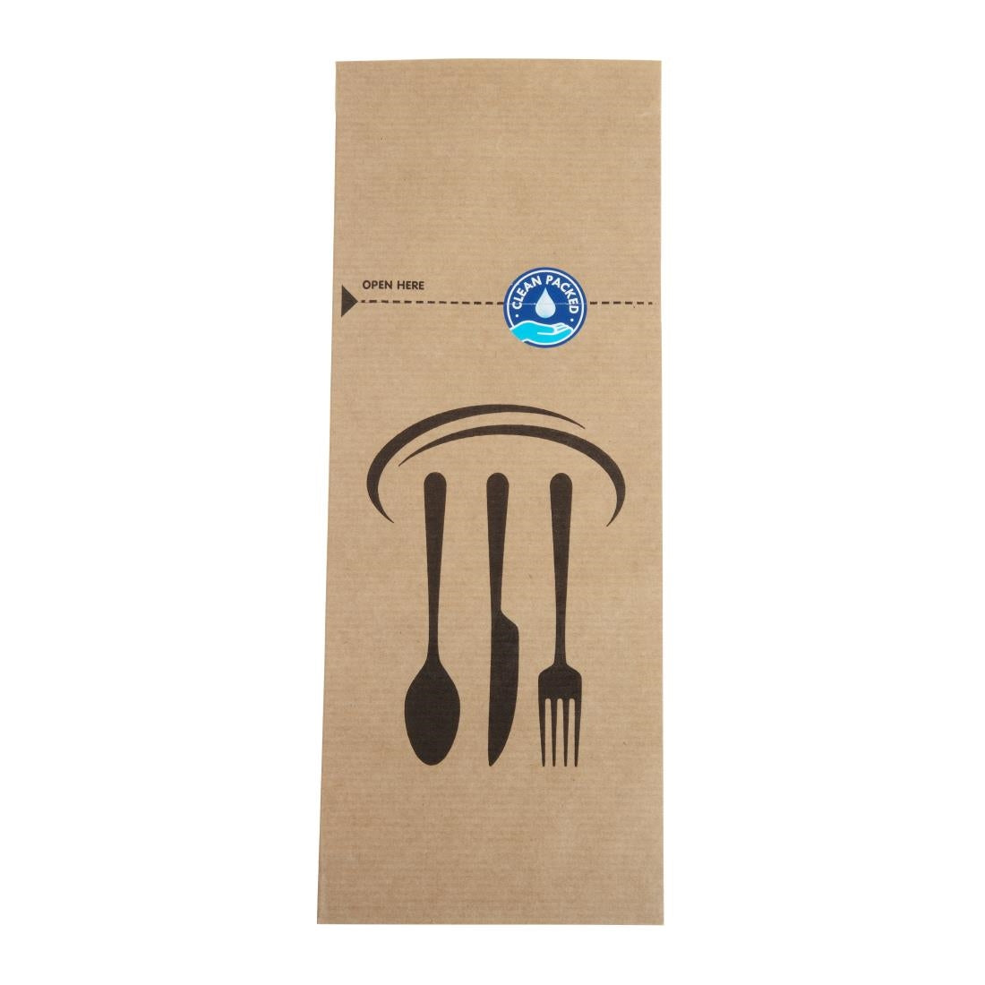 Kraft Recyclable Sealable Paper Cutlery Bags (2000 pack)