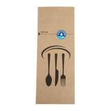 Kraft Recyclable Sealable Paper Cutlery Bags (2000 pack)