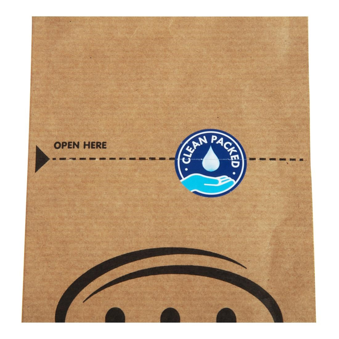 Kraft Recyclable Sealable Paper Cutlery Bags (2000 pack)