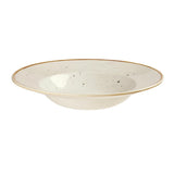 Churchill Stonecast Round Wide Rim Bowls Barley White 280mm