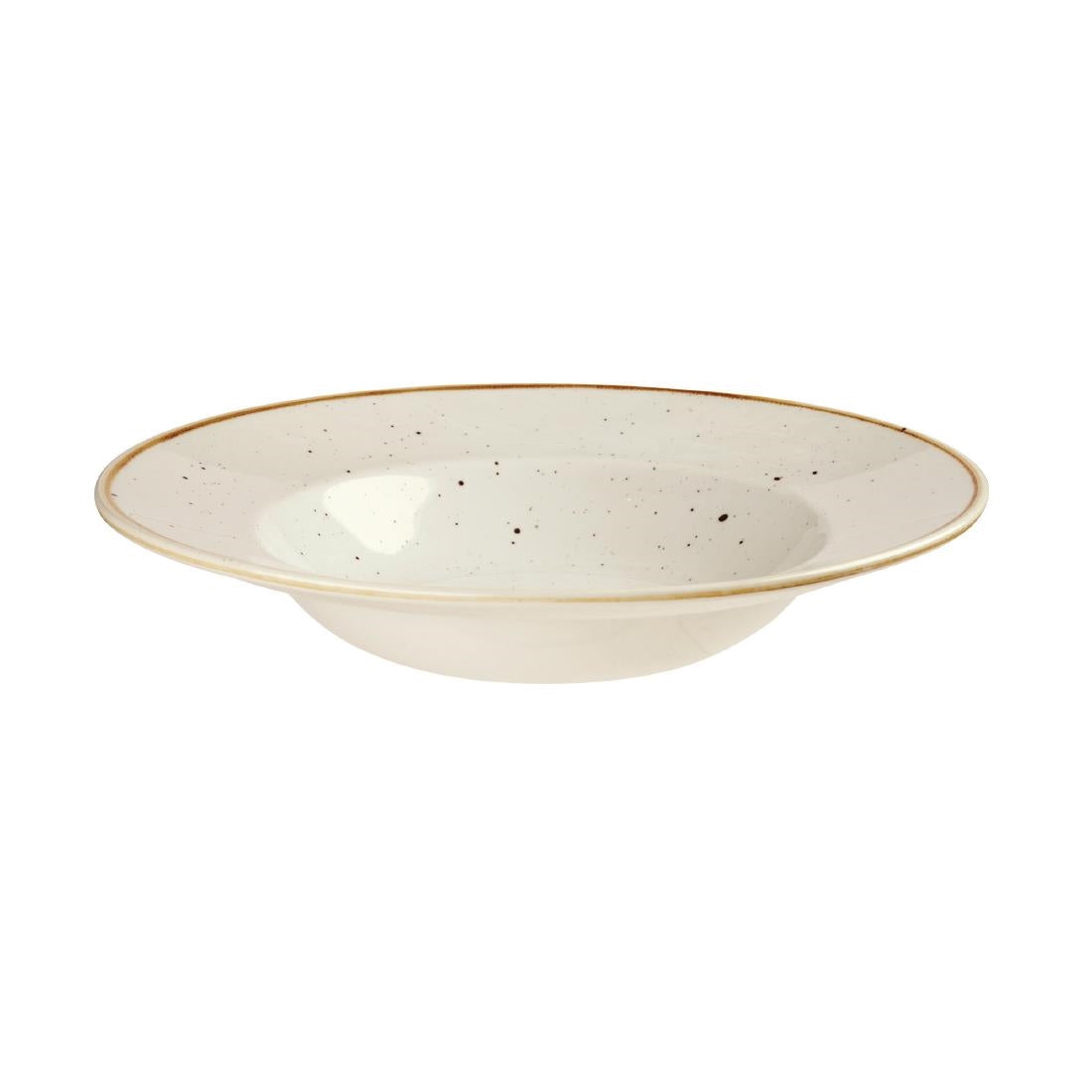 Churchill Stonecast Round Wide Rim Bowls Barley White 240mm