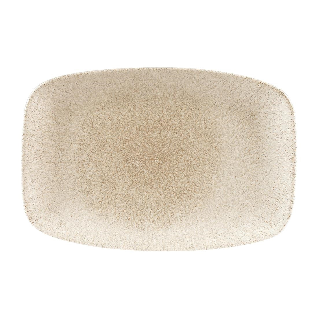 Churchill Raku Oblong Chef Plates Agate Grey 199 x 300mm (6 Pack)