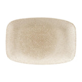 Churchill Raku Oblong Chef Plates Agate Grey 199 x 300mm (6 Pack)