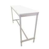 Gopak Enviro Indoor White Rectangle Poseur Table 1200mm