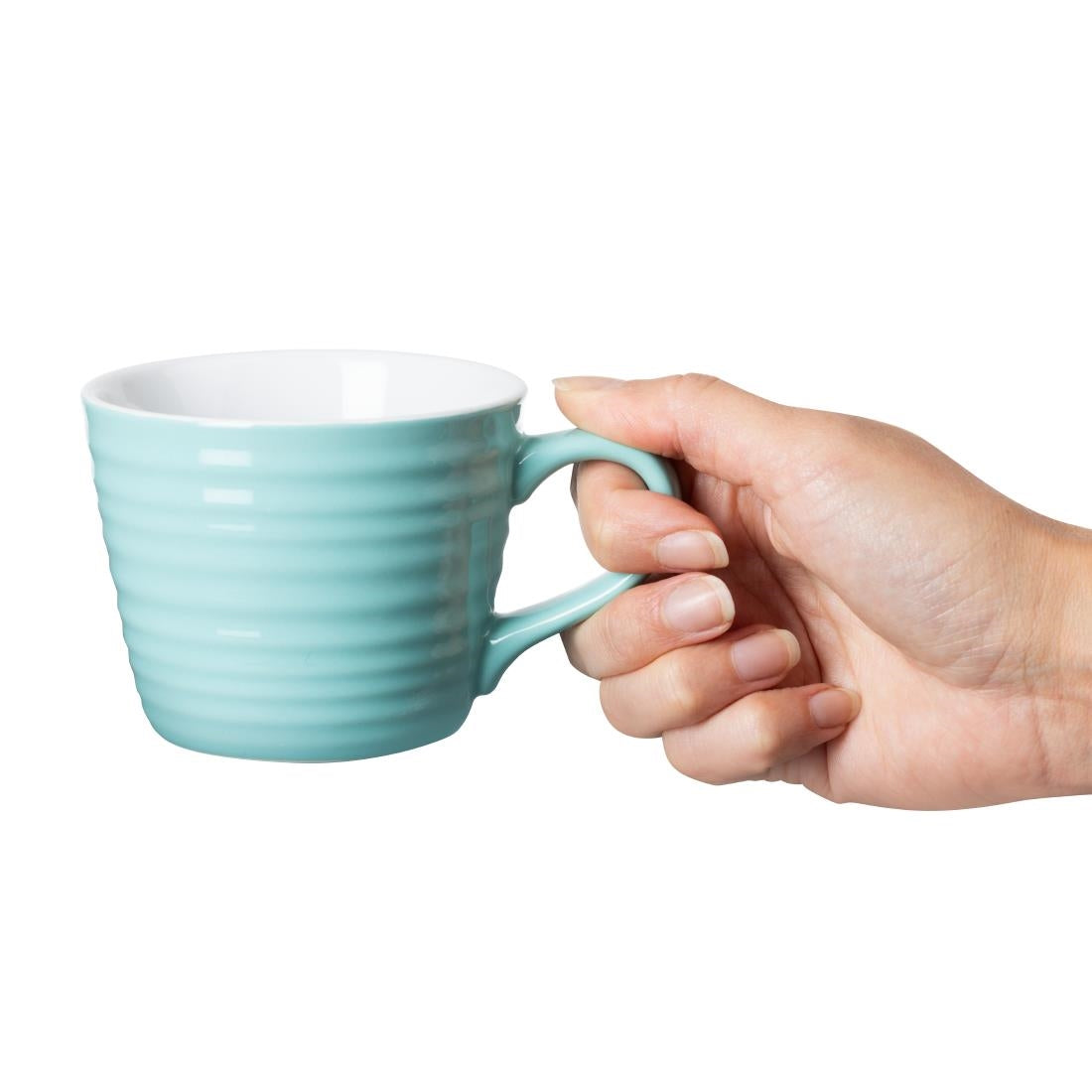 Olympia Cafe Aroma Mugs Aqua 230ml (6 Pack)