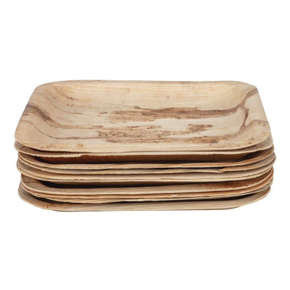 Fiesta Compostable Palm Leaf Plates Square 200mm (100 Pack)