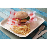 Fiesta Compostable Palm Leaf Plates Square 250mm (100 Pack)