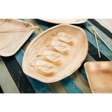 Fiesta Compostable Wooden Sushi Boats Small 80mm (100 Pack)