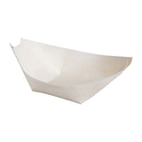 Fiesta Compostable Wooden Sushi Boats Small 80mm (100 Pack)