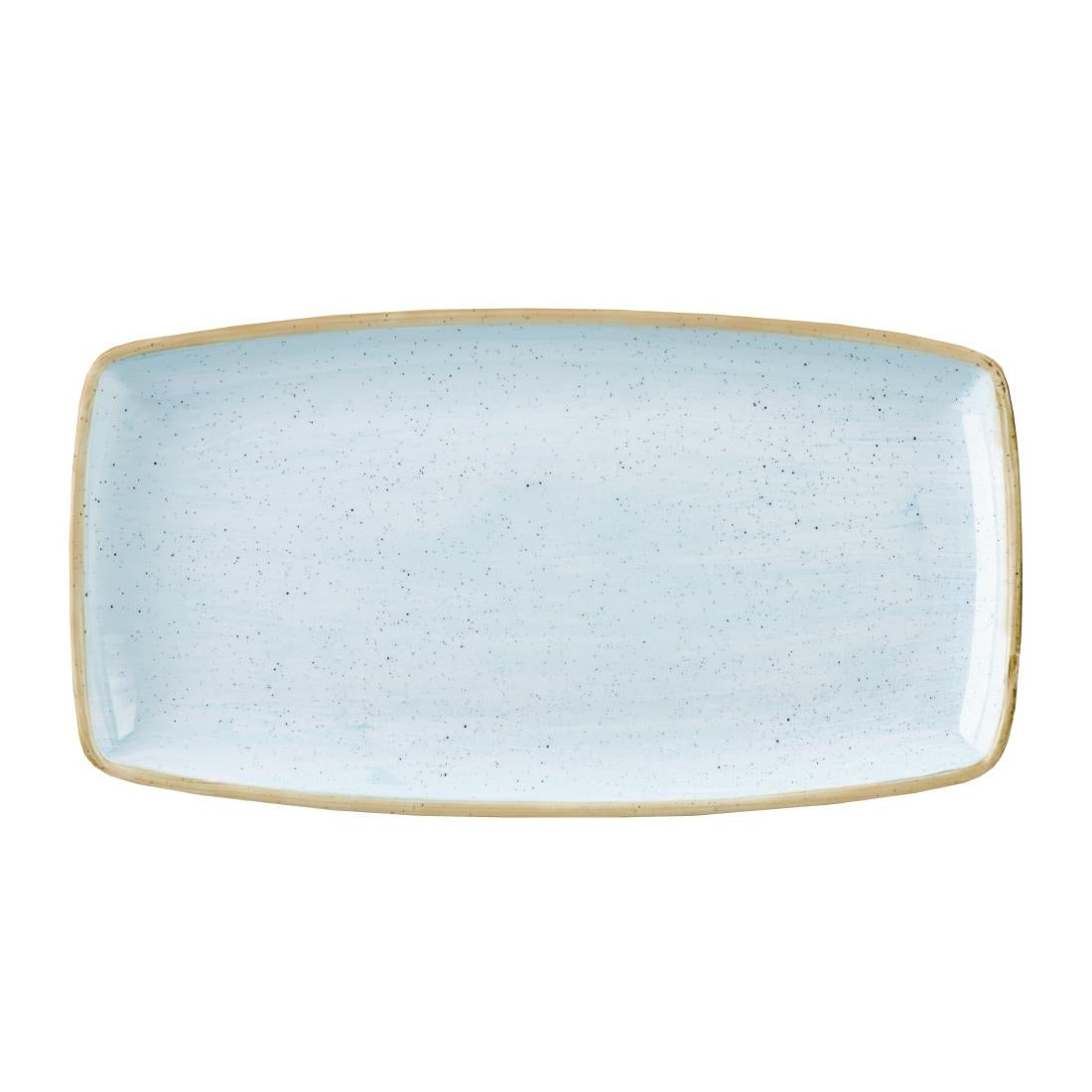 Churchill Stonecast Rectangular Plate Duck Egg Blue 210mm (6 Pack)