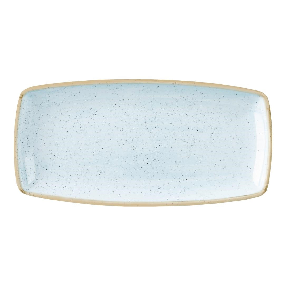 Churchill Stonecast Rectangular Plate Duck Egg Blue 250mm (12 Pack)