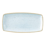 Churchill Stonecast Rectangular Plate Duck Egg Blue 250mm (12 Pack)