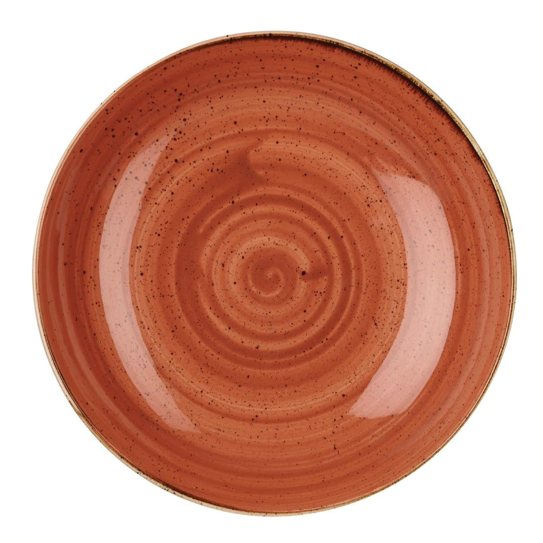Churchill Stonecast Round Coupe Bowl Spiced Orange 310mm (6 Pack)