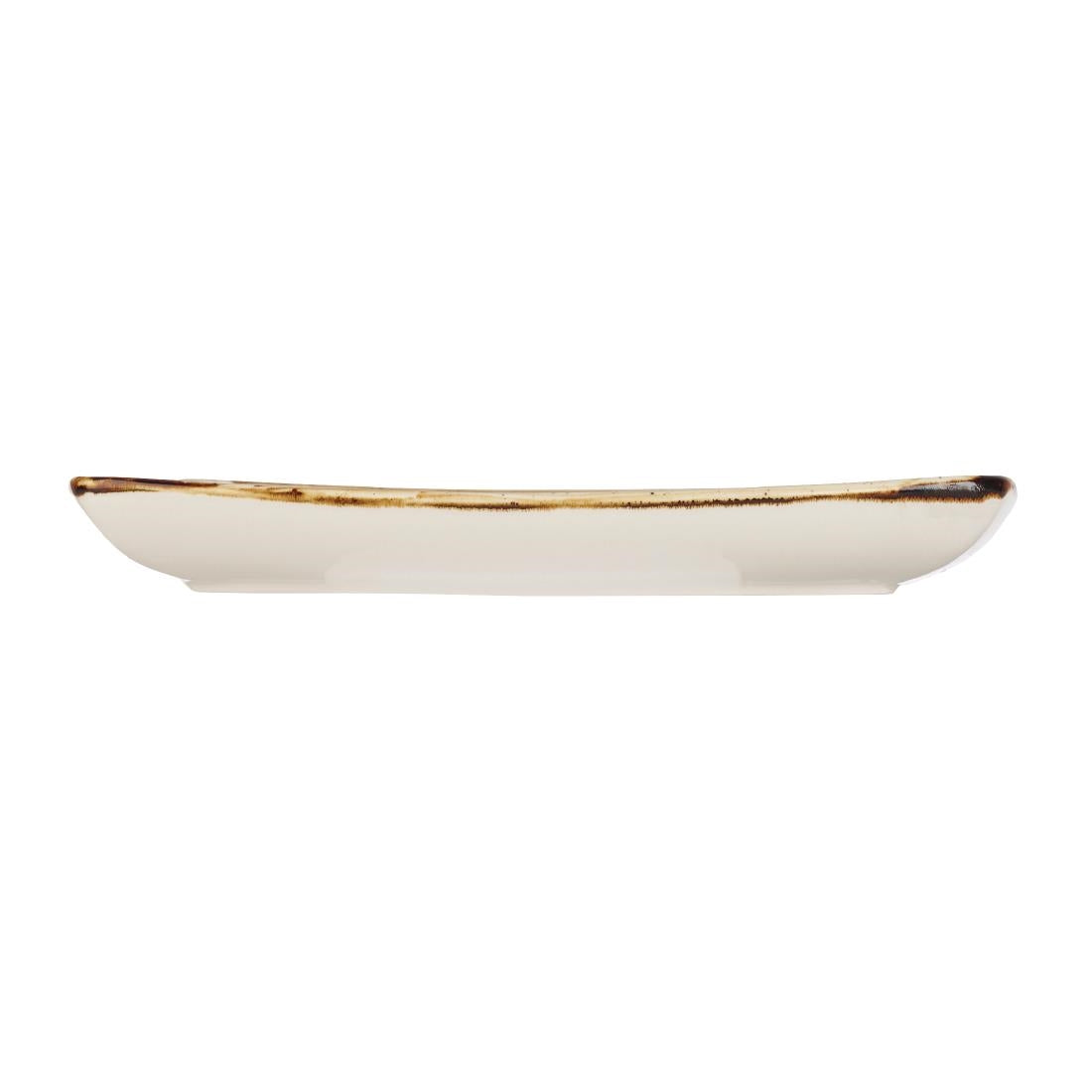 Churchill Stonecast Deep Square Plate Spiced Orange 260mm (6 Pack)