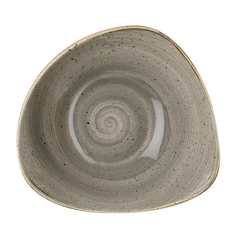 Churchill Stonecast Round Bowl Peppercorn Grey 235mm (Pack of 12)