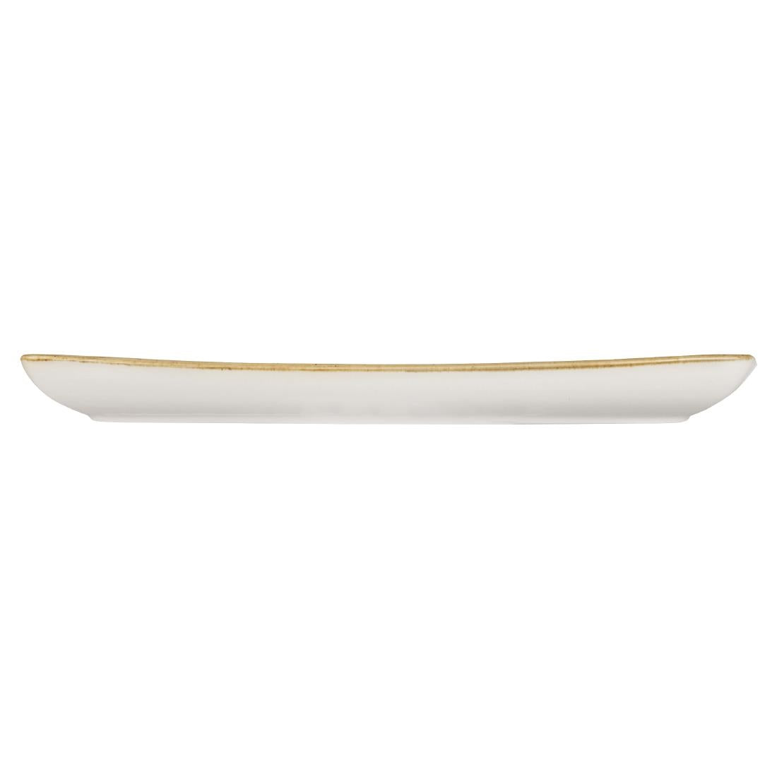 Churchill Stonecast Rectangular Plate Peppercorn Grey 350 x 185mm (6 Pack)