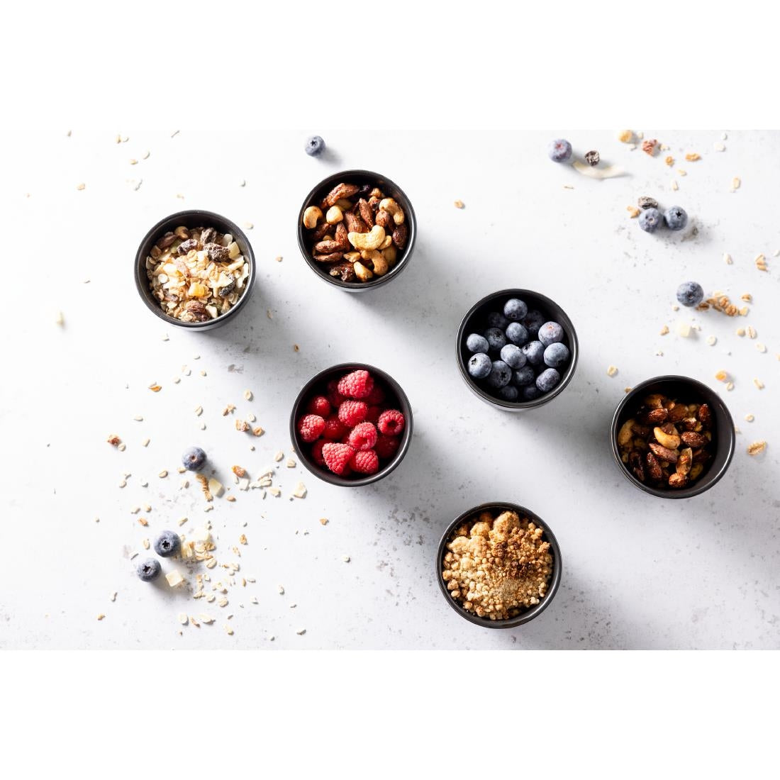 Olympia Mediterranean Ramekins Black 95mm (6 Pack)