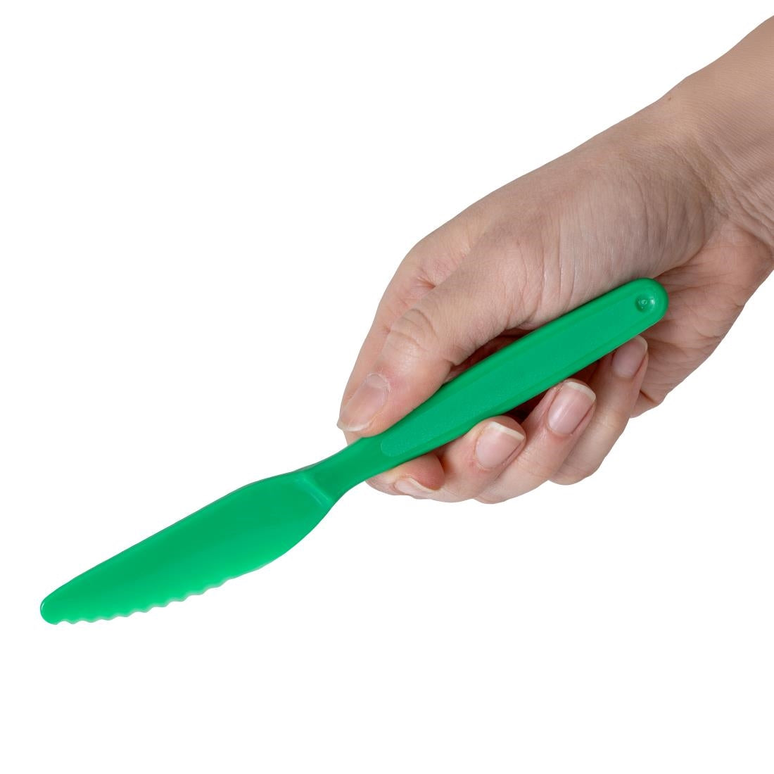 Olympia Kristallon Polypropylene Knife Green (12 Pack)