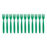 Olympia Kristallon Polypropylene Forks Green (12 Pack)