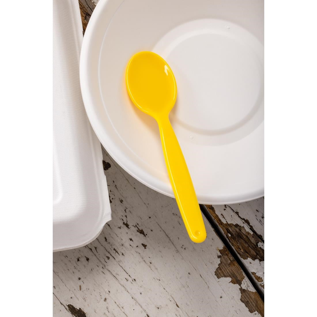 Olympia Kristallon Polypropylene Spoons Yellow (12 Pack)